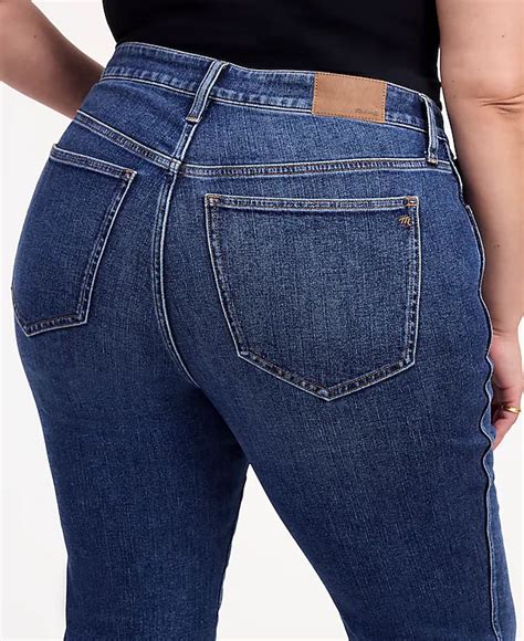 Plus Curvy Mid Rise Stovepipe Jeans In Deming Wash Madewell