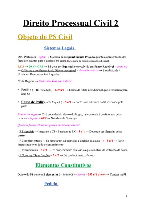 Direito Processual Civil Ii 20192020 Direito Processual Civil 2