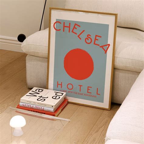 Chelsea Hotel Mind Charity Retro Giclée Art Print Fanclub Wolf And Badger