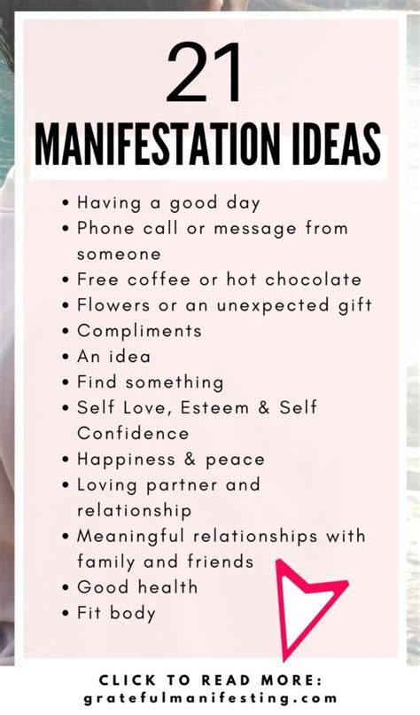 Things To Manifest In Your Life In Manifestation Ideas