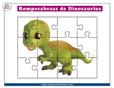 Rompecabezas De Dinosaurios Para Imprimir Puzzles