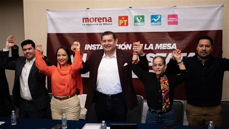 MORENA PT PVEM NUEVA ALIANZA PUEBLA Y FUERZA POR MÉXICO VAMOS EN