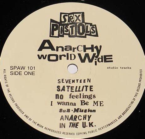 Sex Pistols Anarchy World Wide Vinyl Pussycat Records