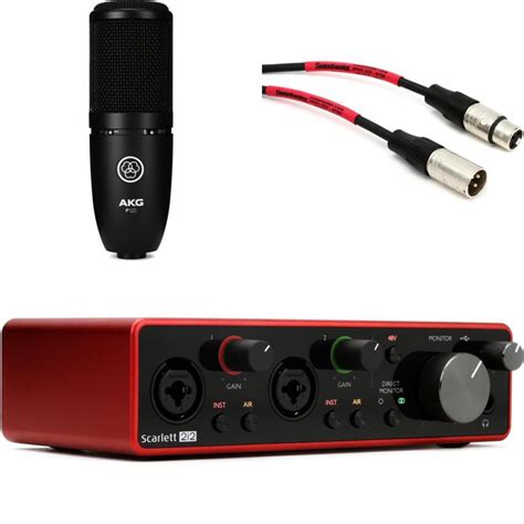 Focusrite Scarlett 2i2 Gen 3 & AKG P120 Vocal Recording Bundle | Sweetwater