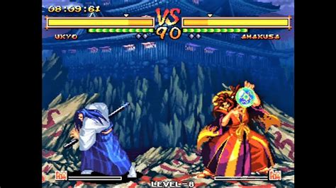 Tachibana Ukyo Vs Final Boss Amakusa Hardest Ai Samurai Shodown V Perfect Youtube