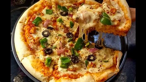 Chicken Fajita Pizza Recipe How Make Chicken Pizza At Home Pizza Recipe Without An Oven