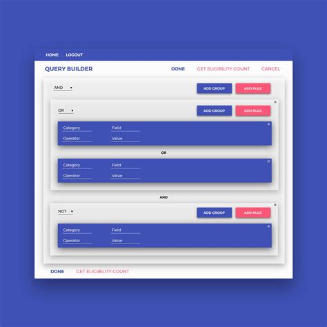 Simple Query Builder Web Design Web Application Design Poster