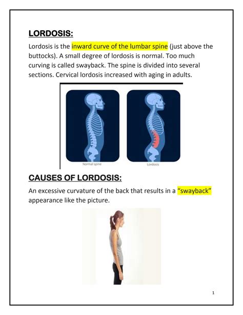 Solution Lordosis Diagnosis Exersice Studypool