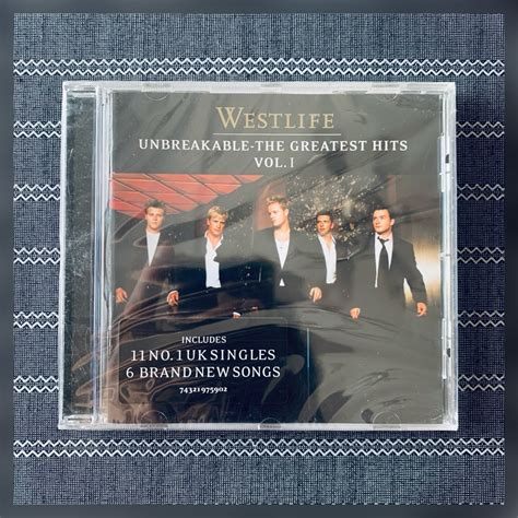 Westlife Unbreakable The Greatest Hits Vol Uk Edition Cd