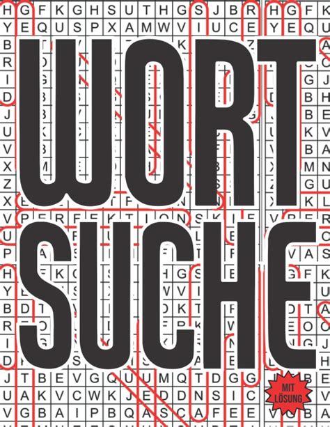 Wortsuche Wortsuchrätsel Großdruck für mit Lösung Buchstabenpuzzle