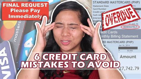 Credit Card Beginner Mistakes To Avoid 💳 Credit Card 101 Youtube