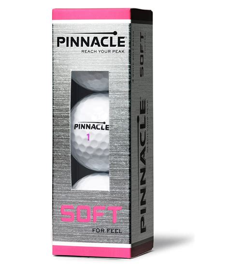 Pinnacle Ladies Soft Pink Text Golf Balls 12 Balls Golfonline