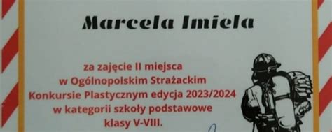 Rozstrzygni Cie Og Lnopolskiego Stra Ackiego Konkursu Plastycznego