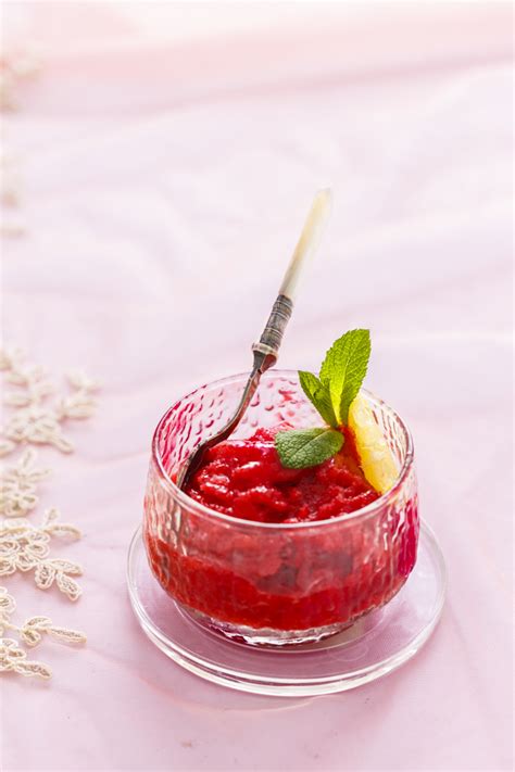 Raspberry Granita Sandhya S Kitchen