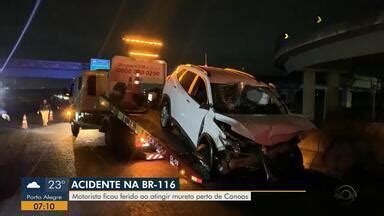 Bom Dia Rio Grande Motorista Perde Controle E Bate Em Mureta Globoplay