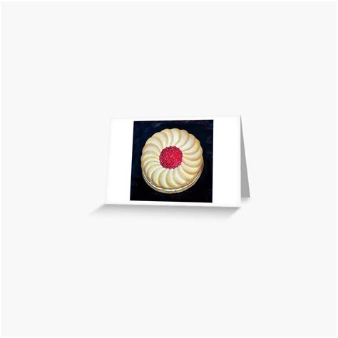 Jammy Dodger Biscuit Greeting Card By Mrsdestrange Redbubble