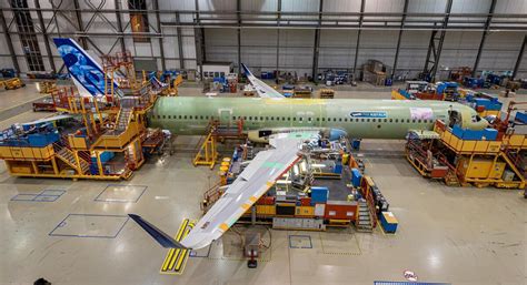 El primer avión de prueba A321XLR se somete al ensamblaje final