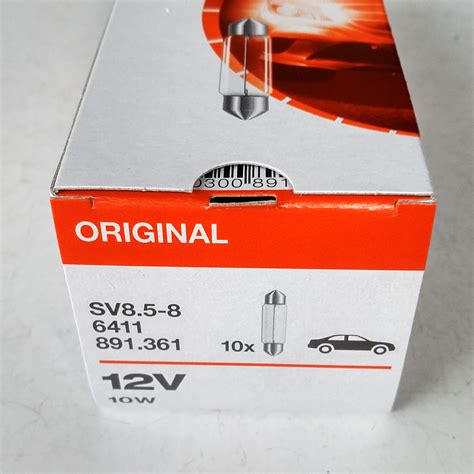 Osram 6411 10W 41mm 12v SV8 5 8 Auto Kiev