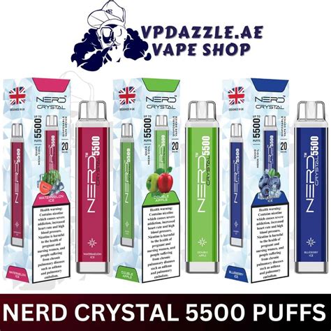 Nerd Crystal 5500 Puff New Disposable Vape Buy Now Vpdazzle Ae