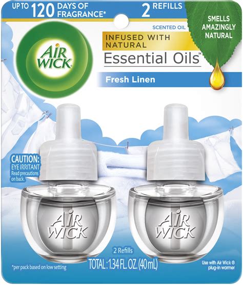 Air Wick Plug In Scented Oil Refill Ct Fresh Linen Same Great