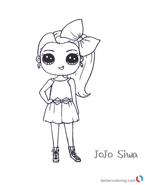 Jojo Siwa Coloring Pictures At Tardaxtonblog Blog