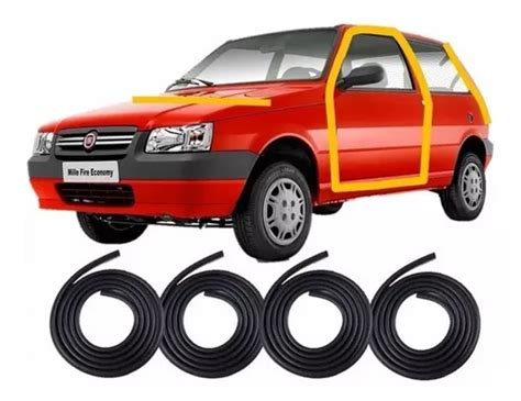 Kit Borrachas Portas Capo Porta Malas Fiat Uno Premio Elba