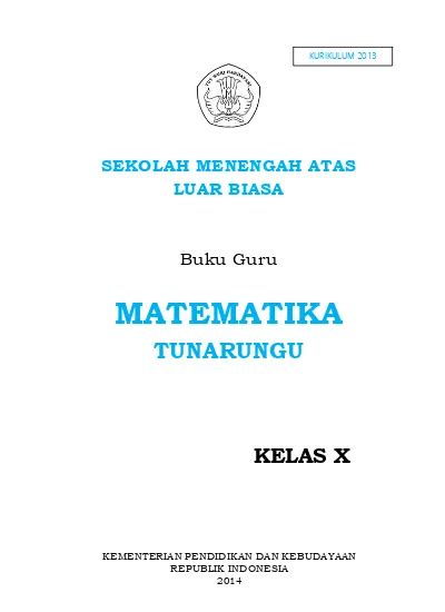 Buku Guru MATEMATIKA SMALB Tunarungu