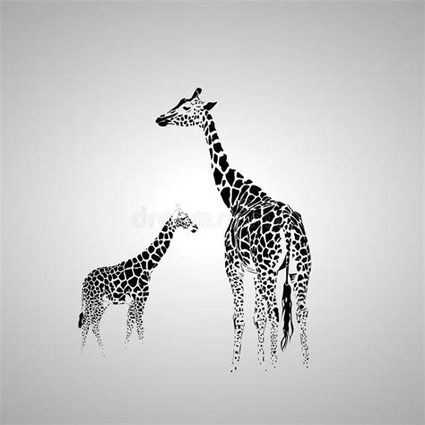 Giraffe Silhouette Stock Illustrations – 9,754 Giraffe Silhouette Stock ...