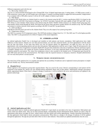 A MODERN HEALTH CARE SYSTEM USING IOT AND ANDROID PDF