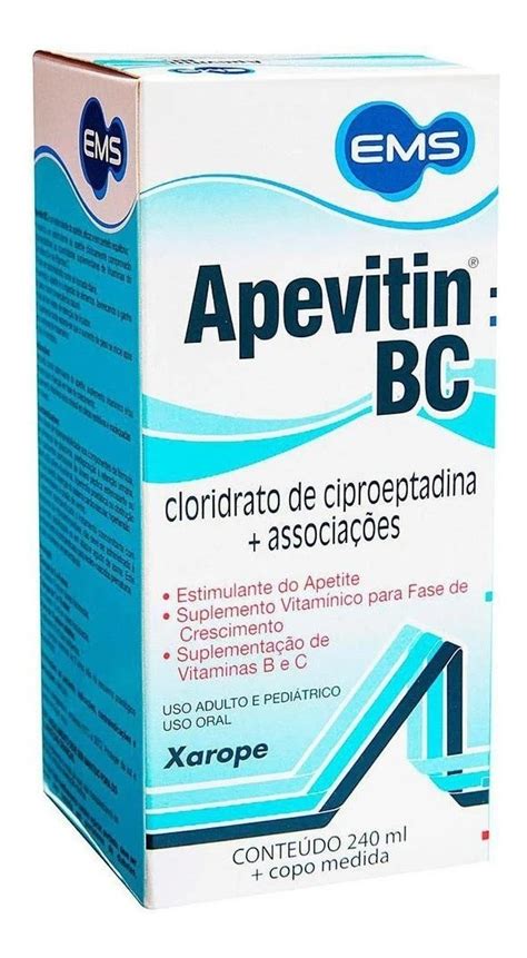 3uni Apevitin Bc 240ml Estimulante De Apetite Ganho De Peso