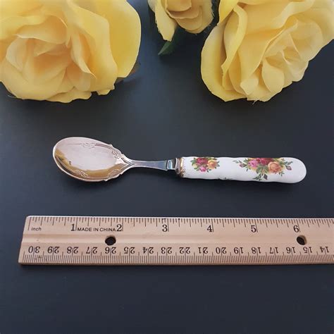 Vintage Royal Albert Old Country Roses Inch Teaspoon Jam Spoon