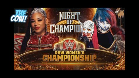 WWE Night Of Champions 2023 Bianca Belair Vs Asuka Official Match Card