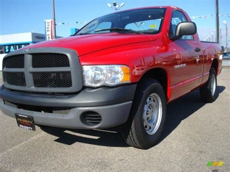 2005 Flame Red Dodge Ram 1500 St Regular Cab 27168768 Photo 7 Car Color Galleries