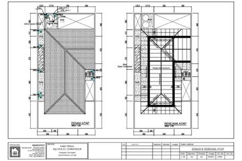 Denah Rencana Atap Lantai 2 – NBKomputer