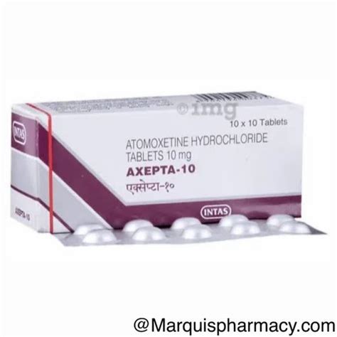 Axepta Mg Tablet Atomoxetine Packaging Size Tablets At Rs