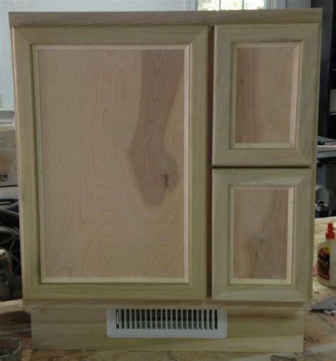 Custom Made Stain Grade Cabinet For A Bathroom