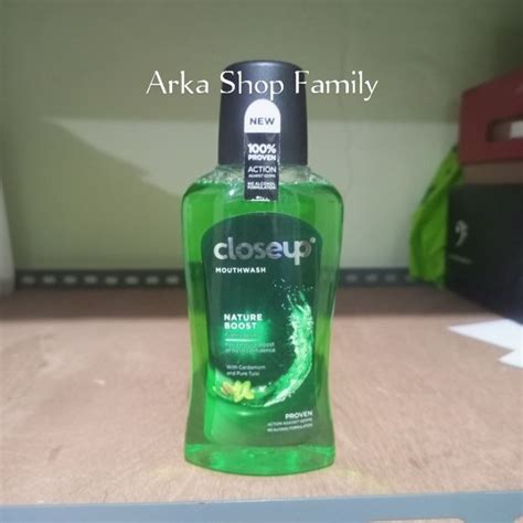 Close Up Mouthwash Obat Kumur Antibacterial Nature Boost Ml Lazada