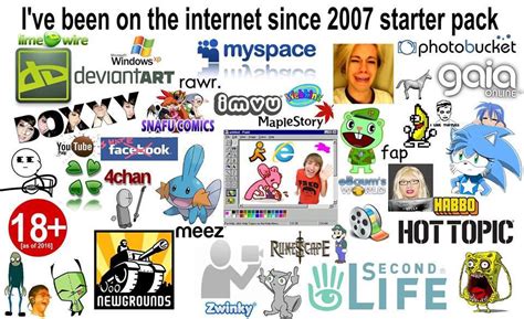 Ive Been On The Internet Since 2007 Starter Pack R Starterpacks