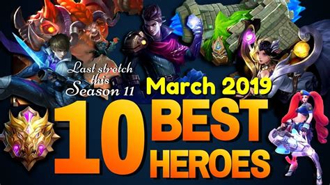 Top Best Heroes For Solo Rank In Mobile Legends Season March