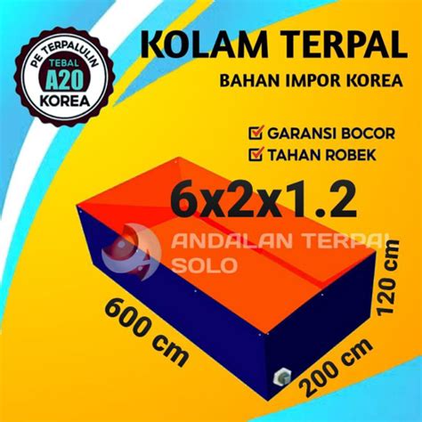 Jual Terpal Kolam Ikan Kotak Ukuran X X X X Bahan A Korea