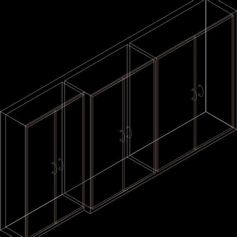 Wardrobes 3d 3d Dwg Model For Autocad • Designs Cad