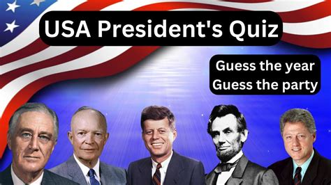 Usa Presidents Quiz 25 Presidents Guess The Year They Were In Power