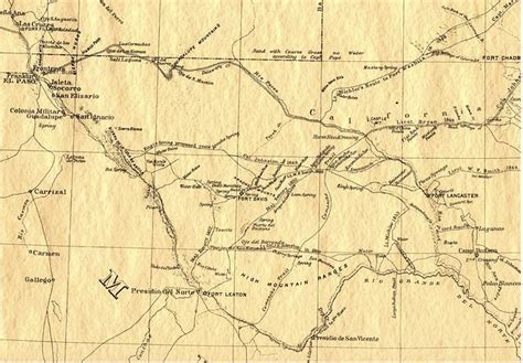 1857 Pecos River / West Texas Map