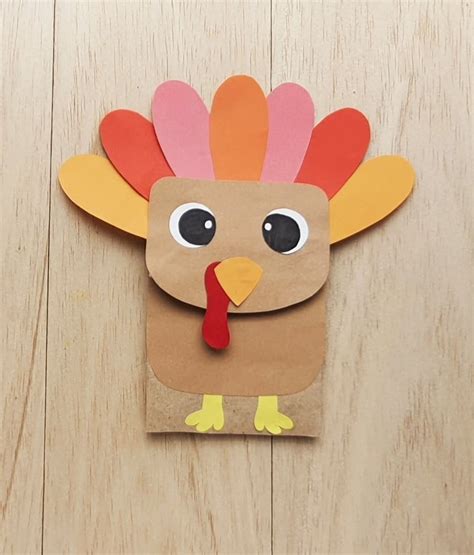 Paper Bag Turkey Puppet Craft Ottawa Mommy Club