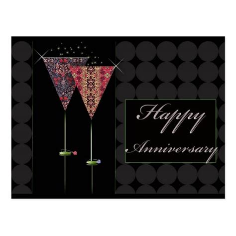 Cheers - Happy Anniversary Postcard | Zazzle