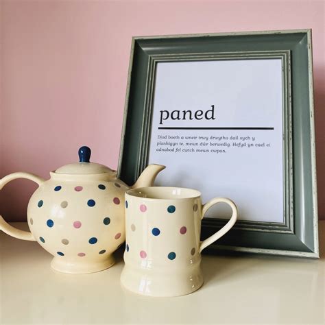 Panedcuppa Welshenglish Language Print Etsyde