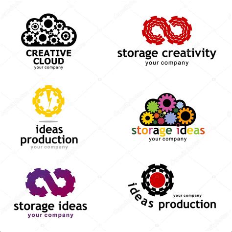 Set logo for creativity — Stock Vector © kar-chik #125837434