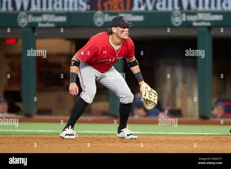 Texas Tech Red Raiders First Baseman Cole Stilwell 18 During An Ncaa