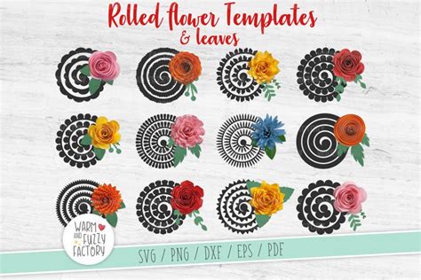 Ultimate List! 30+ Lovely Rolled Paper Flower Templates ...