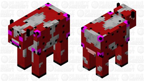 Creepy Ender Mushroom Cow Minecraft Mob Skin